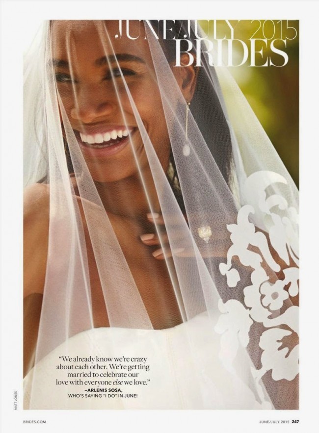 Arlenis Sosa for Brides Magazine June/July 2015 photographed by Matt Jones